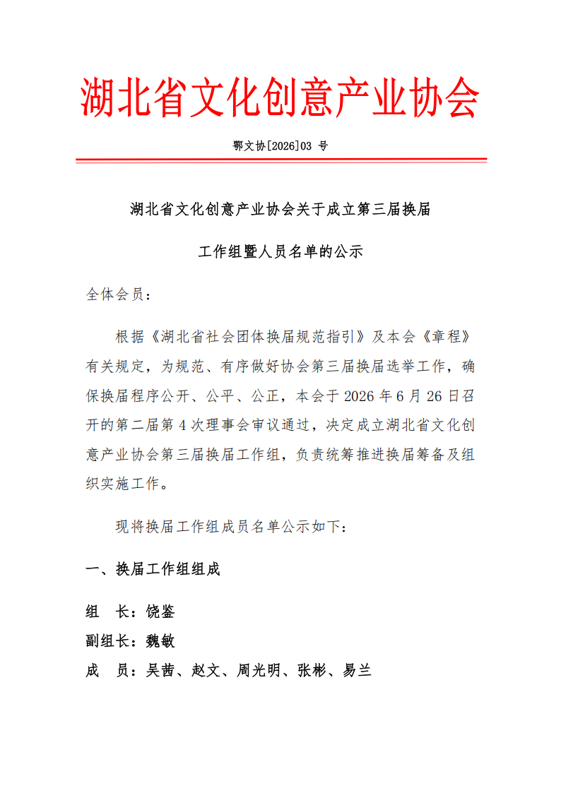 湖北省文化创意产业协会关于成立第三届换届_01.png